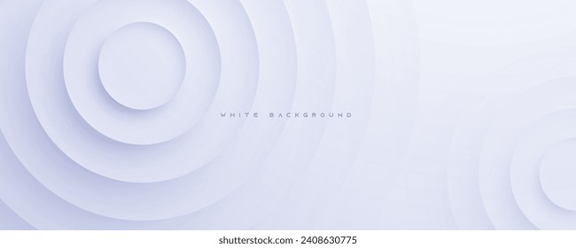 Abstract white circle shape light and shadow background