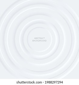 Resumen de capas de círculos blancos sobre fondo blanco.Para plantillas de volantes de negocios, portadas de libros y diseño de materiales.