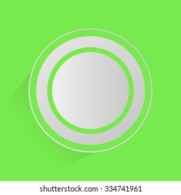 Abstract white circles on a green background
