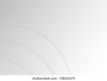 Abstract White circular background , background can used for wallpaper or design , vector.
