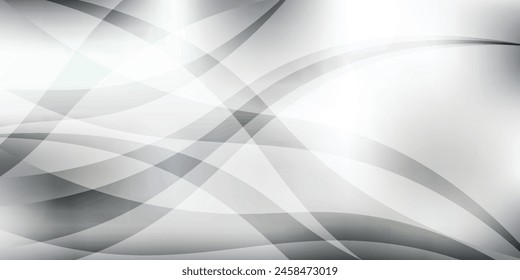 Abstract white cloth background with soft waves modern eps10