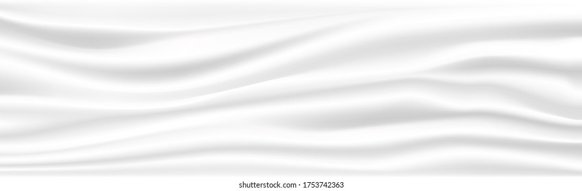 Abstract white cloth vector background. Vector illustration.