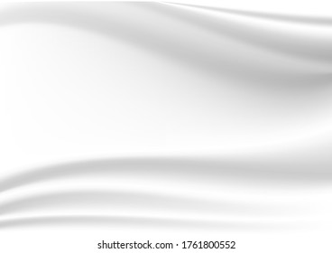 Abstract white cloth vector background