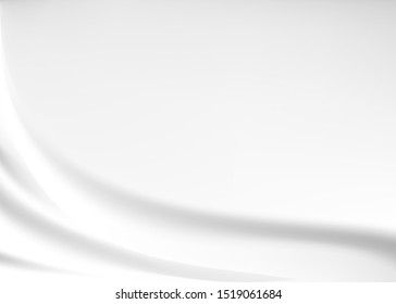 Abstract white cloth vector blur background