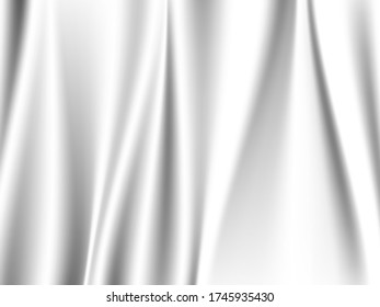 Resumen fondo de desenfoque vectorial de tela blanca