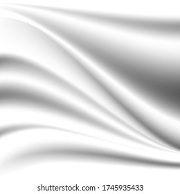 Abstract white cloth vector blur background