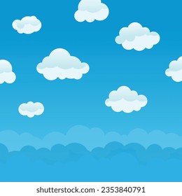 Abstract white cloudy on sky background