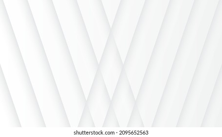 Resumen del fondo de color blanco. Fondo de pantalla de la plantilla de patrón de rayas horizontales de líneas de gradiente modernas. Estilo minimalista. Ilustración vectorial.