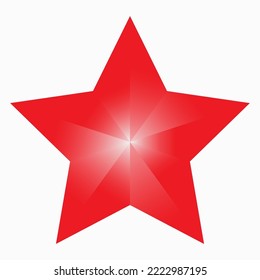 abstract white color background with red star rating icon