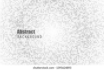 Abstract white color halftone background. Black and dark grey. Modern design background for report and project presentation template. Vector illustration graphic.