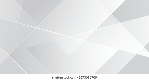 A cor branca abstrata sobrepõe o fundo geométrico. Tecnologia, conceito digital futurista de alta tecnologia. Design moderno na moda em ilustração vetorial