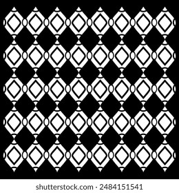 Abstract white color pattern design on black background