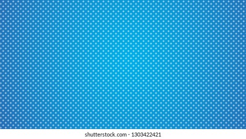 abstract white crosses minimal geometric pattern on blue gradient background.