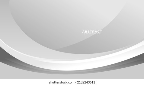 Abstract white curve background vector art