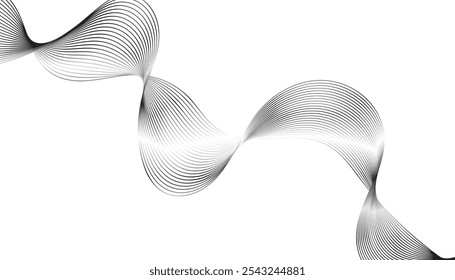 Abstract White Curved Wave on Soft Gray Background: A Minimalist Flow of Dynamic Lines and Elegant Patterns for Modern Art, Home Decor, and Digital Design

