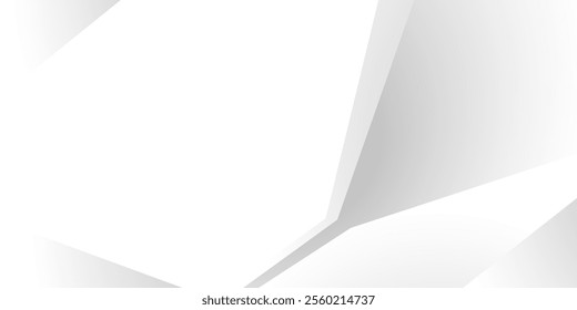 Abstract white and dark shadow modern shape vector background. texture white pattern	
