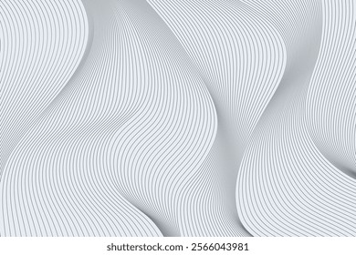 abstract white decorative background Lines shape texture design vector eps10