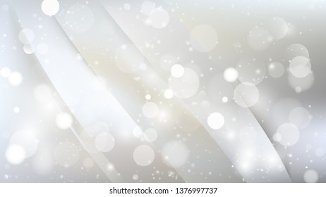 Abstract White Defocused Lights Background Vector