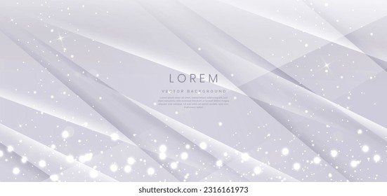 Abstract white diagonal background. You can use for ad, poster, template, business presentation. Vector illustration