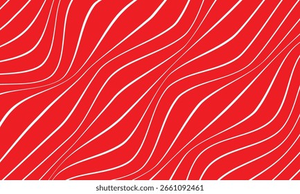 Modelo fino diagonal blanco abstracto de la onda de la línea en rojo conveniente para el fondo.