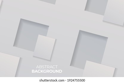 Abstract white dimension background design