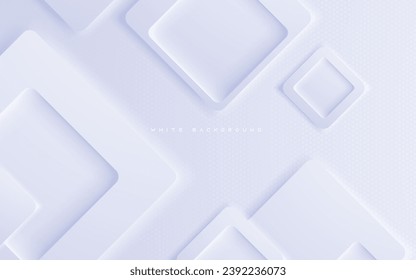 Abstract white dimension background rectangle shape decoration