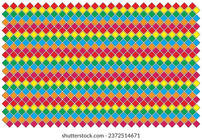 Abstract white Dimond texture with geometric vector illustrator. Square wire fence mesh. square mesh pattern. Seamless metal grid pattern in vector. uses as tile, color wall paper, texture