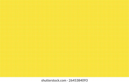 abstract white dot grid pattern on yellow can be used background.