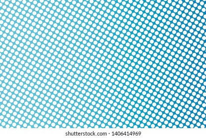 Abstract white dots blue background design.