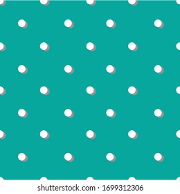 Abstract white dots on menthol background. Vector illustration