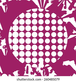 Abstract white dots on violet background stock vector illustration hotbox  