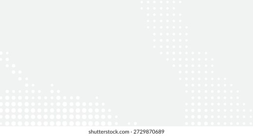 Abstractas fondo de patrón de semitono punteado blanco, ideal para diseño corporativo, tecnológico y de presentación