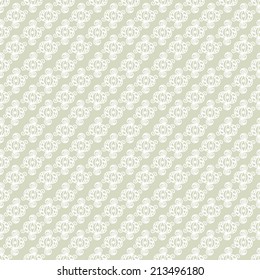 Abstract white ethnic seamless pattern. Folk ornament. Geometric background. Fabric, textile design. Endless print texture. Wallpaper - vector 