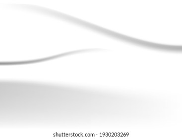 Abstract white fabric creased texture background. Cloth soft wave. Creases of satin, silk, and cotton.