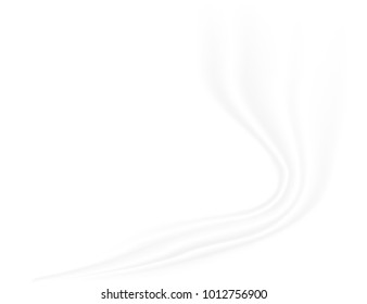 Abstract white fabric satin background, white light and shadow ,Vector
