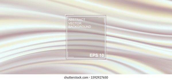 Abstract white fabric. Vector background. Wedding gray and pearl background. Luxurious satin and silk texture.
