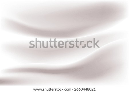 Abstract white fabric wave in the wind modern background. vector illustration