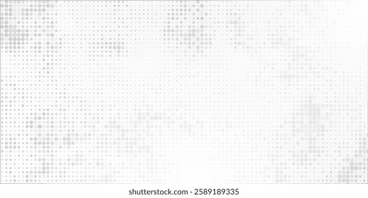 Abstract White Fintech Financial Technology Background Pixel Pattern. Abstract Business Technology Science Vector Background.
