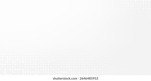 Abstrato Branco Fintech Tecnologia Financeira Fundo Pixel Padrão. Resumo Business Technology Science Vetor Background (em inglês).