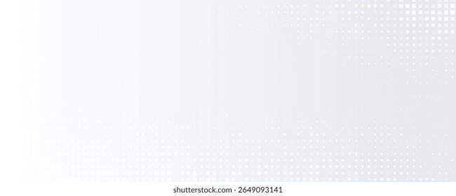 Abstract White Fintech Financial Technology Background Pixel Pattern. 