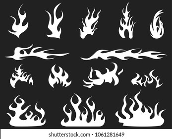 abstract white fire patterns
