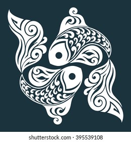 3,030 Woodcut Fish Images, Stock Photos & Vectors 