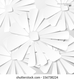 Abstract white flower