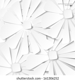 Abstract white flower