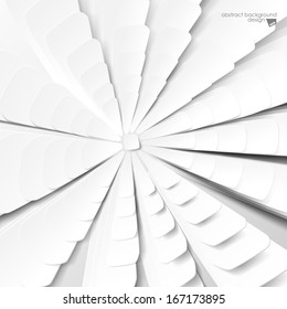 Abstract white flower