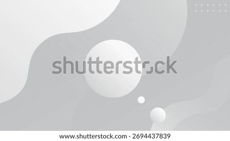 Abstract white fluid background. Creative illustration for poster, web, landin, cover, greeting, EPS 10
