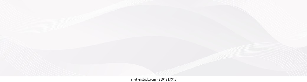 Abstract White Fluid Banner Template. Modern background design. gradient color. Dynamic Waves. Liquid shapes composition. Fit for banners