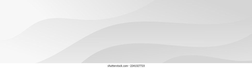 Abstract White Fluid Banner Template. Modern background design. gradient color. Dynamic Waves. Liquid shapes composition. Fit for banners