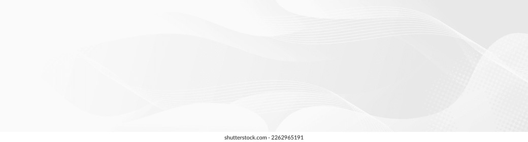 Abstract White Fluid Banner Template. Modern  background design. gradient color. Dynamic Waves. Liquid shapes composition.  Fit for banners