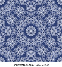 Abstract white frosty pattern on dark background. Vector, EPS10.